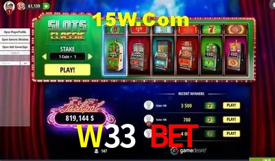 Experiência VIP W33 Bet